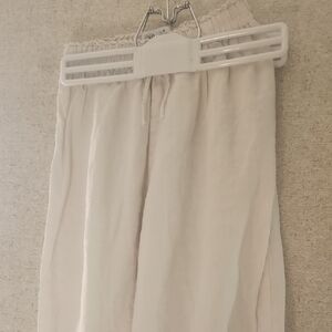 Zara Off-White Relaxed Pants